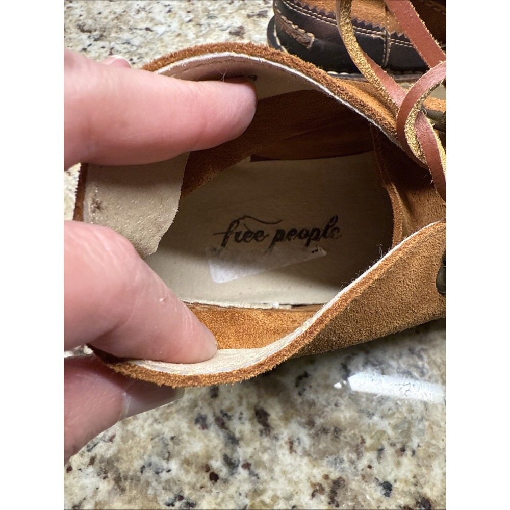 Free People Mod Mocc Shoe Boots Women Size 7.5 Eu 38 Msrp: $198 Suede - Picture 9 of 11